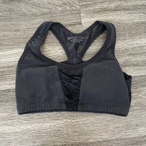 Beyond Yoga Solid Black Sports Bra, XS, Maternity